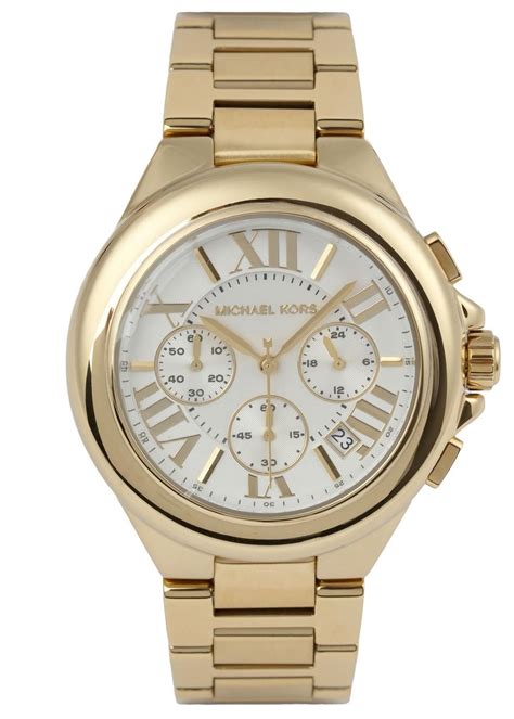 michael kors chronograph silber gold|michael kors gold watch women.